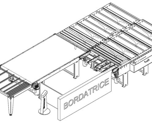 General plan: workpiece return roller Bumerang S1