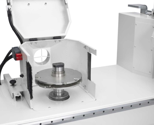 Tool holder shaft with Hiteco electrospindle, Elite 400 E Tenoning Machine