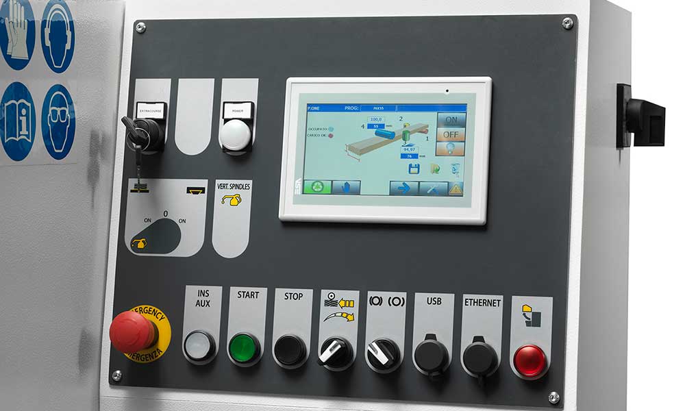 PLC 2 axes, Corroyeuses Moulurières Futura Woodmac