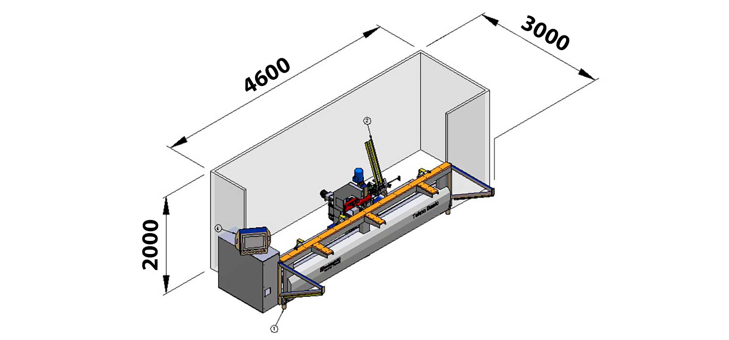 Frezarka CNC wytaczarka do zawiasów Tekno Basic, Obróbka drewna